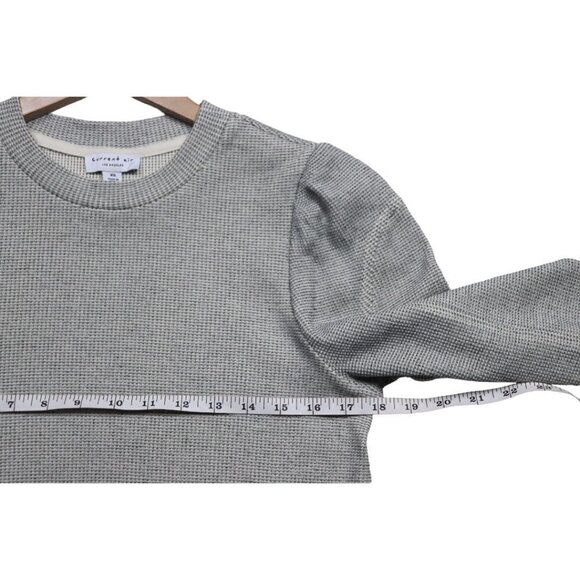 Anthropologie Current Air Round Neck Puff Sleeves Knit Sweater Women Sz XS - Picture 8 of 9